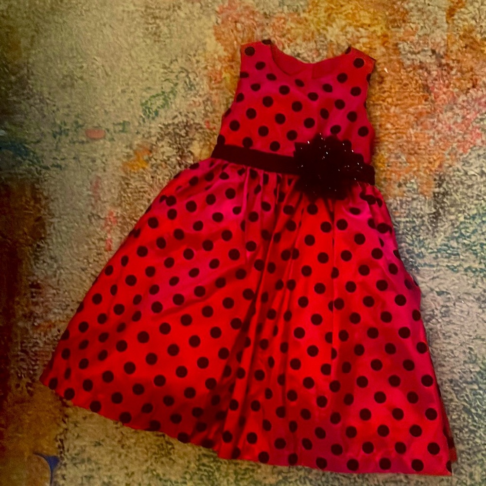 Beautiful size 4 red and black Dress